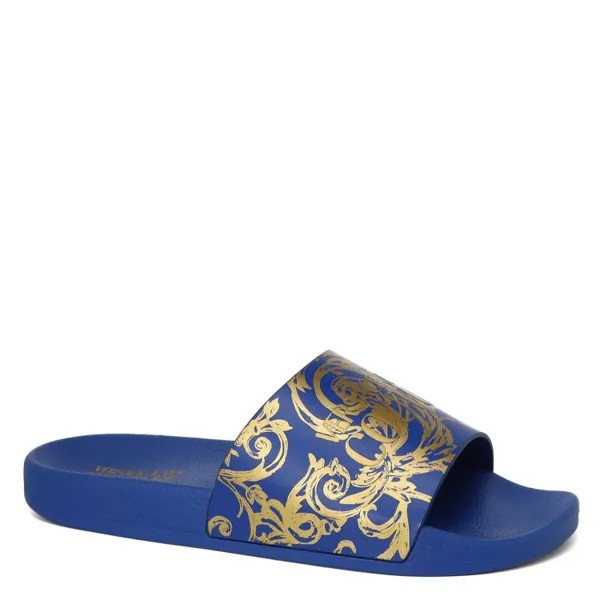Шлепанцы мужские Versace Jeans Couture 74YA3SQ4 синие 43 EU
