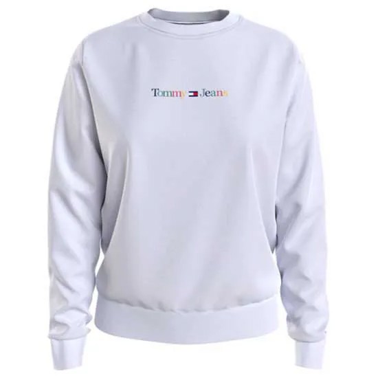 Толстовка Tommy Jeans Regular Color Serif Linear, белый