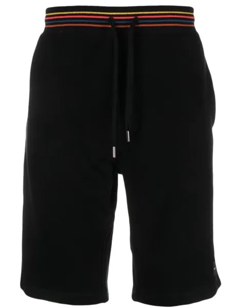 Paul Smith спортивные шорты с контрастной отделкой, черный