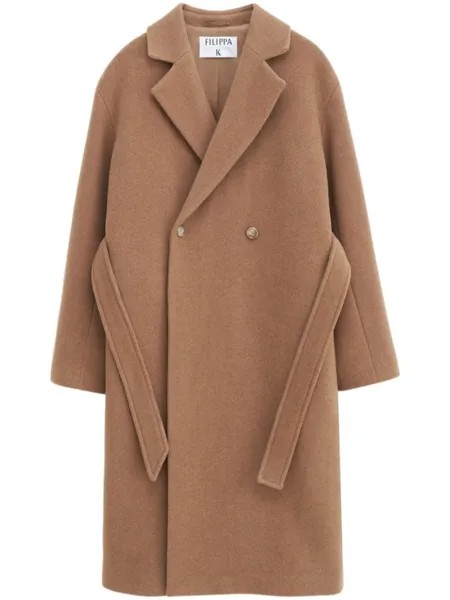 Filippa K двубортное пальто, коричневый