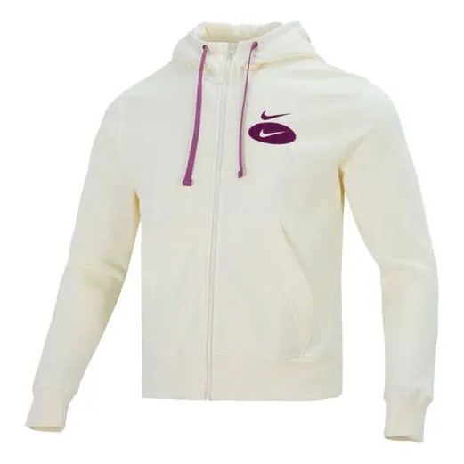 Толстовка Nike Sportswear Swoosh League Logo Hoodie 'White Purple', белый