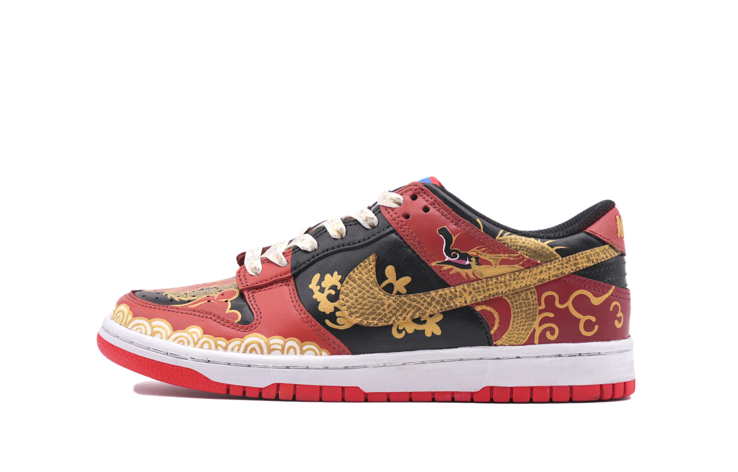 Кроссовки Nike Dunk Skateboarding Shoes Women's Low-top Red/Metal/Black, красный