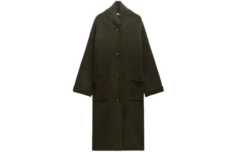 Пальто женское хаки Zara