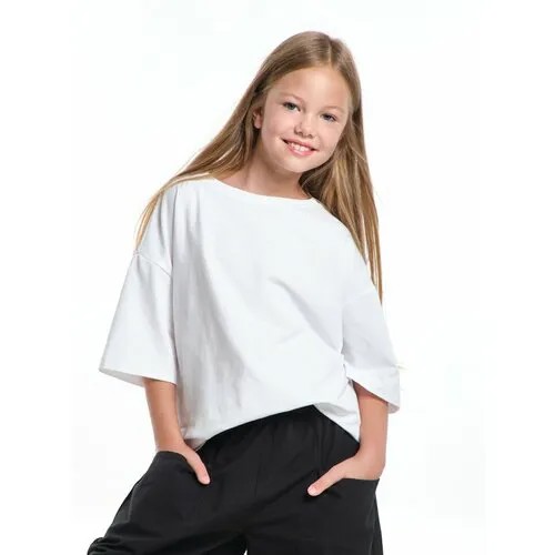 Футболка Mini Maxi, размер 128, белый