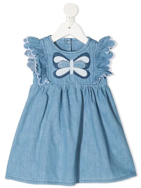 Stella McCartney Kids платье без рукавов с вышивкой