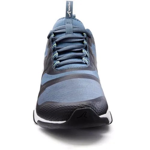 Мужские кроссовки для ходьбы PW 580 сине-зеленые, размер: 44, цвет: Сине-Серый/Лайм/Белоснежный NEWFEEL Х Декатлон