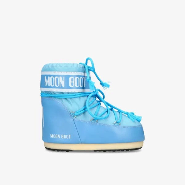 Нейлоновые зимние ботинки Icon Low 2 на шнуровке Moon Boot, синий