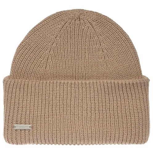 Шапка вязаная SEEBERGER арт. 18236-0 TURN-UP BEANIE (песочный), Размер: UNI