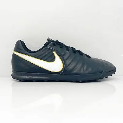 Футбольные бутсы Nike Boys Tiempox Rio IV TF 897736-002, черные, размер 4,5 года