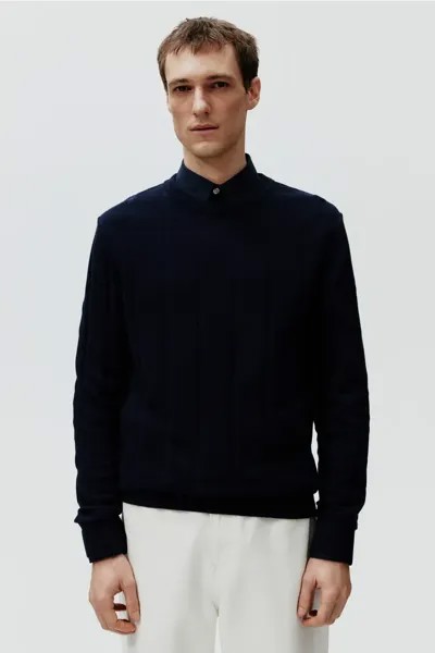 Облегающий свитер H&M, синий