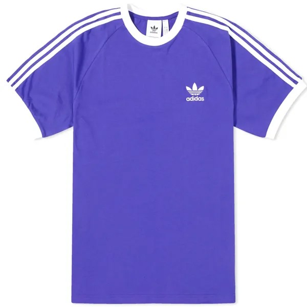 Футболка Adidas 3-stripe, фиолетово-синий