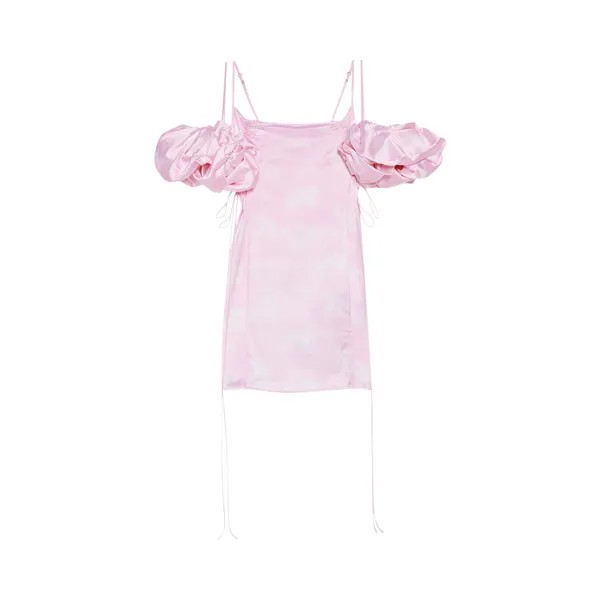 Платье Jacquemus La Mini Robe Chouchou Print Toile De Jouy Pink