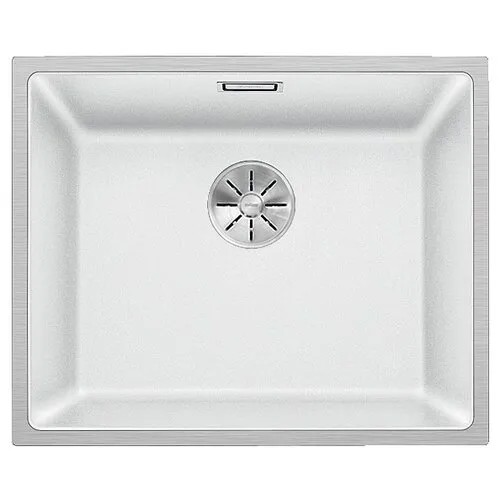 Интегрированная кухонная мойка 54.3 см Blanco Subline 500-IF SteelFrame 524110 белый