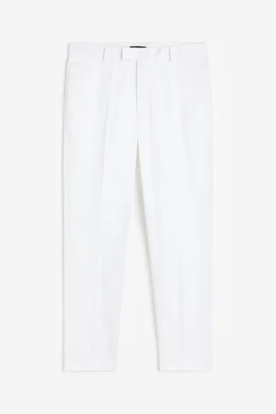 Брюки H&M Slim Fit Suit, белый