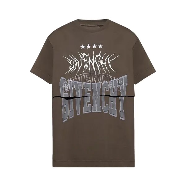 Двухслойная футболка Givenchy, цвет Средний коричневый