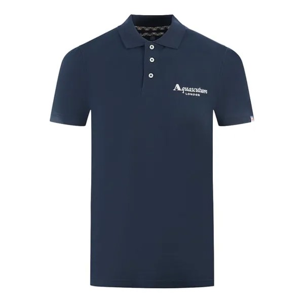 Темно-Синяя рубашка-поло London 1851 Aquascutum, синий