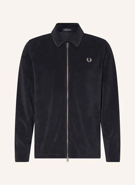 Верхняя рубашка из махровой ткани Fred Perry, синий