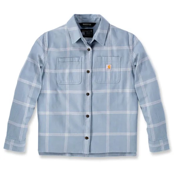 Рубашка Carhartt Women's Midweight Flannel L/S Plaid Shirt, цвет Neptune