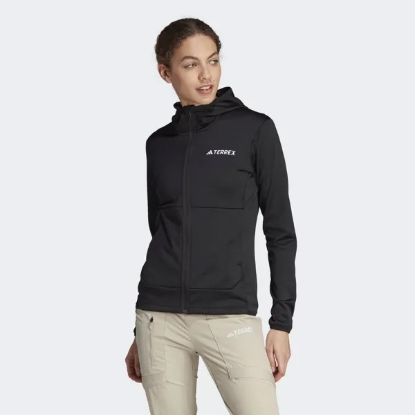 Куртка terrex xperior легкая флисовая с капюшоном Adidas, цвет Black