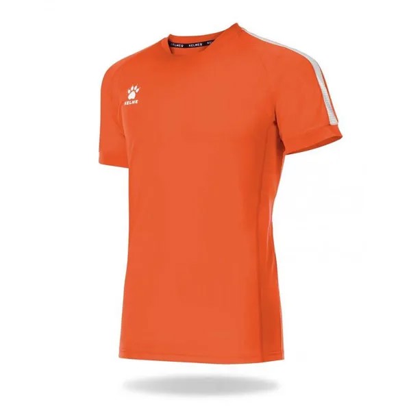 Футболка с коротким рукавом Kelme Футболка унисекс Global оранжевого цвета