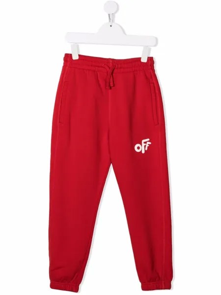 Off-White Kids спортивные брюки с логотипом