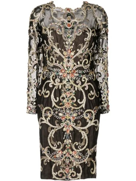 Платье с кристаллами Zuhair Murad, черный