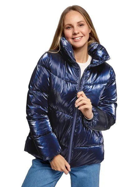 Куртка женская oodji 10203098-4 синяя 40/170