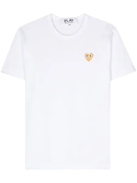 Comme Des Garçons Play футболка с нашивкой, белый