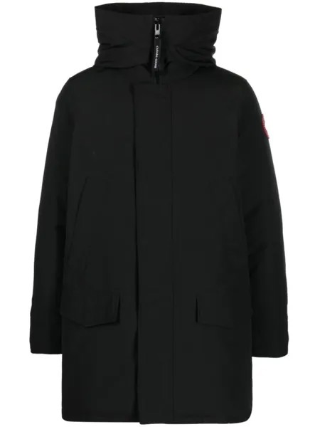 Canada Goose пуховик длины миди, черный