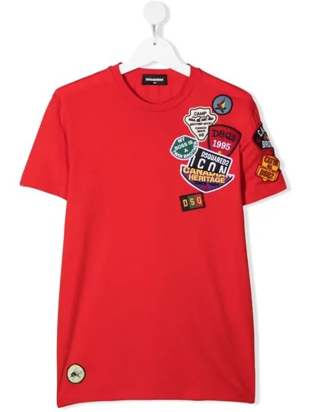 Dsquared2 Kids футболка с нашивками