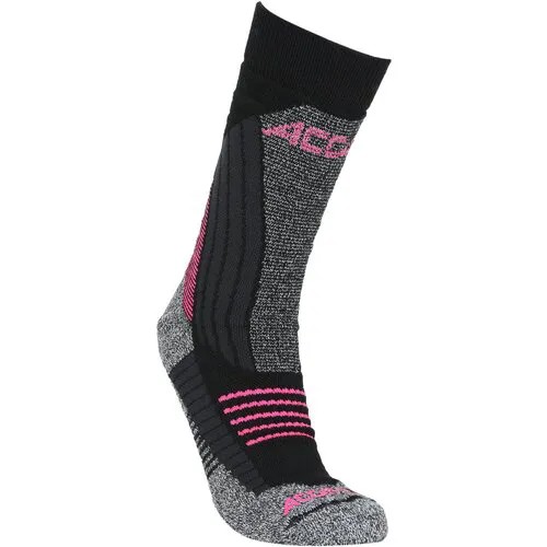 Носки Accapi, размер 34/36, серый, черный, розовый