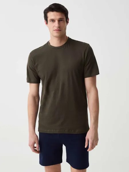 Майка из органического хлопка Ovs, цвет army green