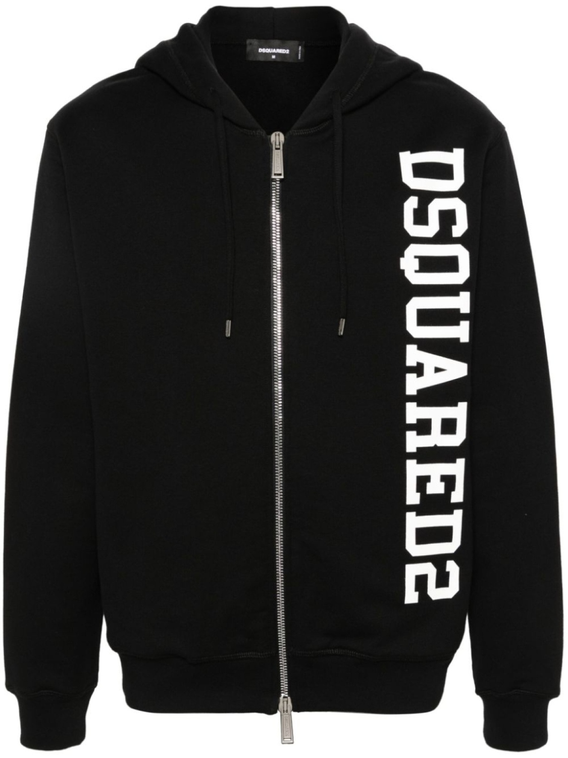 Dsquared2 худи на молнии с логотипом, черный