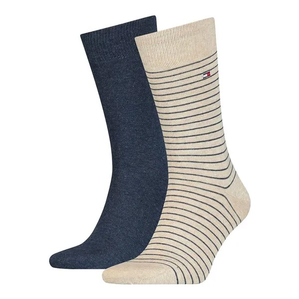 Носки Toммy Hilfiger Small Stripe Classic 2 шт, бежевый