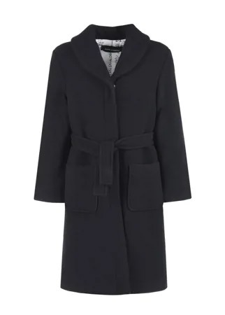 Шерстяное пальто с вышивкой на воротнике Dolce&Gabbana