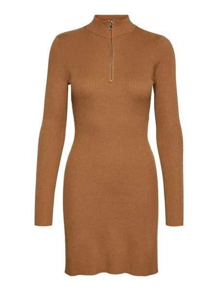 Вязанное платье Vero Moda, коричневый
