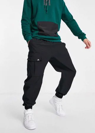 Черные джоггеры с карманом спереди в утилитарном стиле adidas-Черный цвет