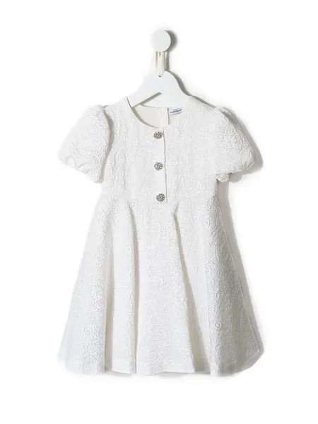 Dolce & Gabbana Kids платье с цветочной вышивкой
