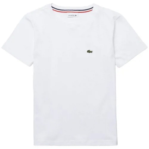 Поло Lacoste Kids' Crew Neck Cotton Jersey T-shirt Дети TJ1442001 4A