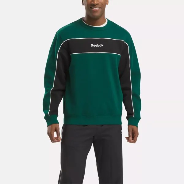 Толстовка с круглым вырезом Team Tradition Reebok, зеленый