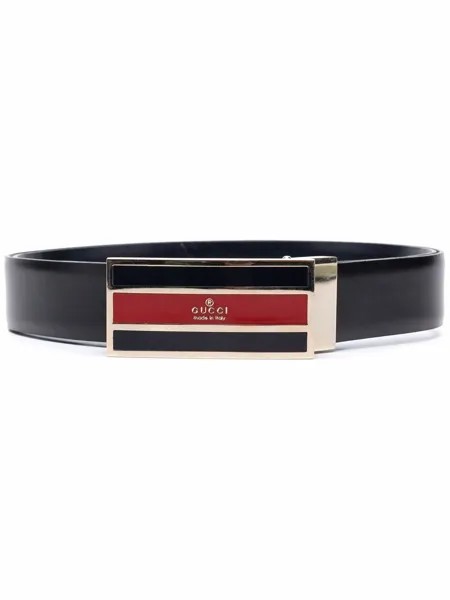Gucci Pre-Owned ремень с пряжкой и отделкой Web