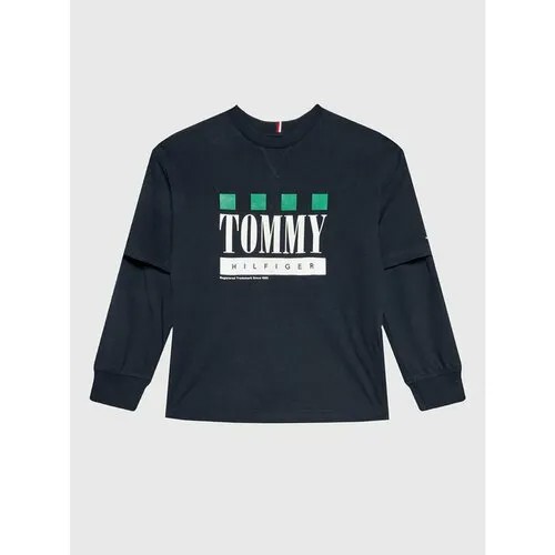 Лонгслив TOMMY HILFIGER, размер 12Y [METY], синий