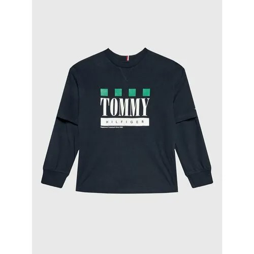 Лонгслив TOMMY HILFIGER, размер 14Y [METY], синий