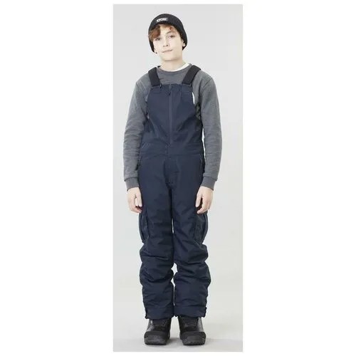Полукомбинезон Picture Organic, карманы, подтяжки, размер 8, синий
