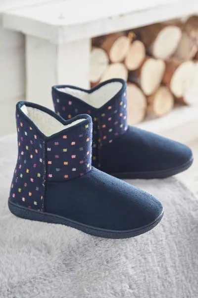 Тапочки Spot Boot Cotton Traders, синий