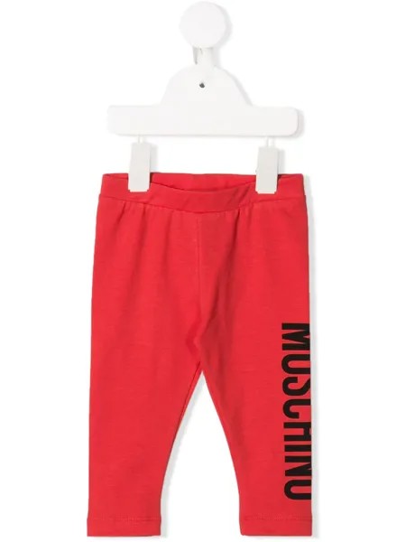 Moschino Kids легинсы с логотипом