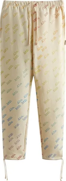 Спортивные брюки Kith For Advisory Board Crystals Rainbow Print Sweatpant 'Cream', кремовый