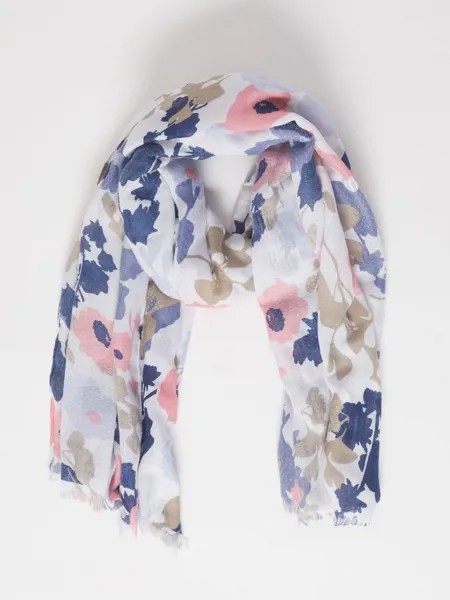 Тканевый шарф с цветочным принтом