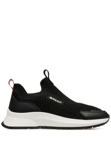 Bally сетчатые кроссовки с логотипом, черный
