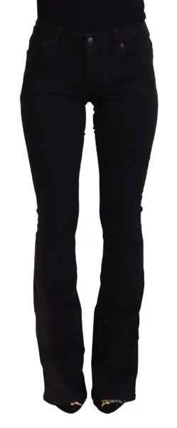Джинсы PEOPLE Черные хлопковые женские повседневные расклешенные джинсовые бирки с низкой талией s. 26 160 долларов США